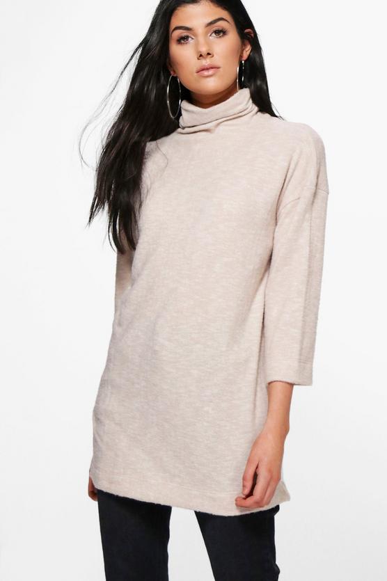 Eleanor Soft Knit Funnel Neck Jumper